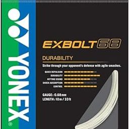 YONEX EXBOLT 68 Badminton String - White (1320)-picture-21