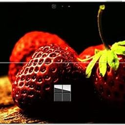 GADGETS WRAP Printed Vinyl Top Only Skin Sticker Decal for Microsoft Surface Pro 2017 - Strawberry Closeup-image-89