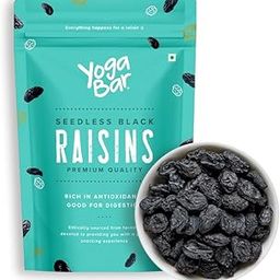 YogaBar Premium Black Raisins 1kg | Kishmish | 100% Fresh Pure Seedless Kismis Raisins | Munakka Dry Fruit|Rich in Iron, Fibre, Potassium & Boosts Immunity |Healthy Snacks|Dry Fruit Gift Pack-picture-31