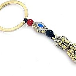 Meditating Buddha with Lucky Mystique Knot Charm Key Chain Key Ring-14
