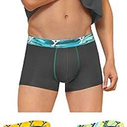 Men's Volt and Dynamo Micromodal Regular Fit Solid Antimicrobial Trunks with No Marks Waistband (Pack of 3)-image-74