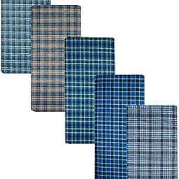 Men's Regular Fit Premium Cotton Solid Lungi - (2088_Assorted_2.25 Meters) Combo Pack of 5-18