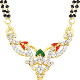 ShoStopper Trendy Gold Plated Mangalsutra Pendant SJ16035MPN-image-54