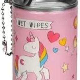 TimBuk2 Unicorn Mini Wet Wipes Tin Shape Mini Portable Wet Wipes Tissue Can for Cleaning Face Body for Kids Women and Men - Pack of 1 Random Colour (2)-21