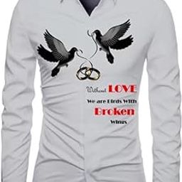 Men's Polycotton Regular Fit Graphic Print Comfortable Unstitched Shirt Fabric 2.25 Meters with Elegant Design For Casual Outings, Parties, Festivals (Grey)-image-81