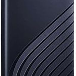 Western Digital 2TB My Passport Portable SSD, 1050MB/s R, 1000MB/s W, Upto 2 Meter Drop Protection, HW Encryption, Type-C Cable & Type-A Adaptor, for PC&Mac, Midnight Blue, 5Y Warranty, External SSD-20