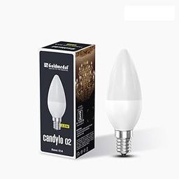 Goldmedal Candylo 02 2.5W Candle Bulb - Warm White(3000K) | Modern Design | For Home & Decoration | Bulb Base E14 | (Pack of 1)-picture-1