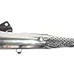 CHOPSON Silencer for Super Splendor Motorcycles with COMPLIMANTARY Two Set of Heat Protection Shields/Covers (Heavy Duty Matte Black)-19