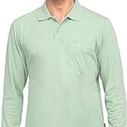 Polo Full Sleeve t Shirt for Men Cotton with Pocket and Collar - Regular Fit Tshirt-image-17