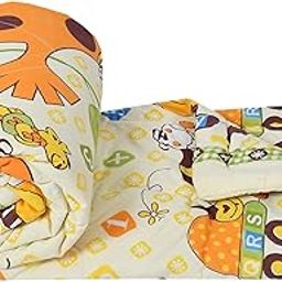 FRESH FROM LOOM Summer Collection Single Bed Blanket for Kids | Cartoon Printed Dohar for Kids Boy & Girls | Glace Cotton Soft Children Comforters | Summer Blanket(60x90 in | Ziraffe Yellow)-27