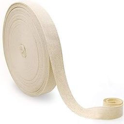 ABB Ropes & Niwars 100 Meter Twill Tape for Versatile Crafting and Sewing Projects and Flexible Cotton Ribbon,Webbing Tape Herringbone Bias Tape for Sewing DIY Craft-image-1