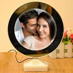 Frescorr -Led Magic Mirror Photo Frame (Round) With Charging Cable-Can be Customise-Personalised for loved ones on any occassion-image-40