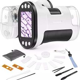 TECPHILE Pocket Microscope for Kids Students 1000X Hand Held Mini Portable Digital Microscope Kit | 1080P, 2.0" LCD Screen | Rechargeable | Photo & Video Recording (with Mini Tripod)-20