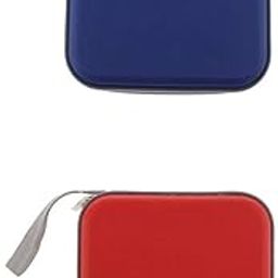 THE STYLE SUTRA 2pc 40 Disc CD Wallet DVD Case Storage Bag Carry Protector Abs Red/Blue-6