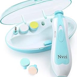 Nvzi Baby Nail Trimmer Electric, Electric Nail File Baby Nail Clippers with Light, Toe Nail Sander for Thick Nails, Infant Nail Clippers for Newborn Or Toddler Toes and Fingernails (Blue))-image-98