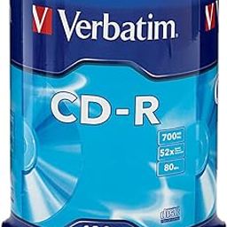 Verbatim CD-R Recordable Media, Spindle, 700MB/80 Minutes, Pack of 100-image-88