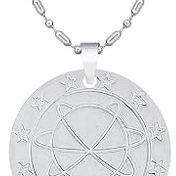 Unisex-Adult Mineral Science Technology Mst Pendant Silver-20