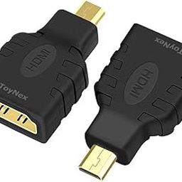 ToyNeX Micro HDMI Adapter, Micro HDMI Male to Female Cable Converter Connector for Camera, Other Sport Camera, A6000, Raspberry Pi 4, Goo-Pro Hero-7.(Black)(Pack of 1)-image-7