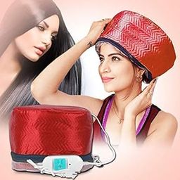 Saleshop365� Electric Thermal Head Hair Spa Cap, Hair Care Thermal Treatment with Beauty Steamer Nourishing Heating Cap, Spa Cap Steamer-41