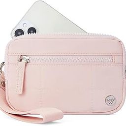 Wristlet Wallets for Women Nylon Quilted Wallet with 3 Zipper Purse for Travel-image-23