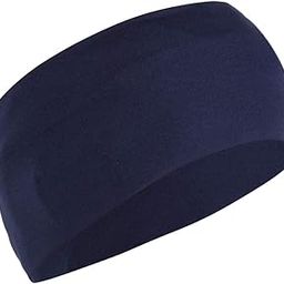 BISMAADH Headband for Women & Men - Wide, Moisture Wicking & Non-Slip Exercise Hairband or Sports Sweatband - Keep Your Hair in Place - Performance Stretch & Ideal for Running & Yoga (Navy Blue)-image-12