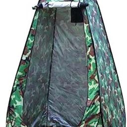 PAGHADI Shower Tent Pop-Up Privacy Tent Camping Portable Toilet Tent Outdoor Camp Bathroom Changing Dressing Room Instant Privacy Shelters for Hiking Beach Picnic Fishing Potty (Miletry)-image-11