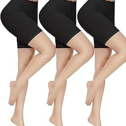 Women 3 Pack Seamless Slip Shorts for Under Dress Smooth Boyshorts for Yoga/Bike/Workout Shapewear Shorts-image-41