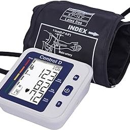 Control D Prime USB Port BP Monitor Automatic Oscillometric Digital Blood Pressure Checking Machine Upper Arm Portable Digital Blood Pressure Monitor BP Machine (White, Blue)-4