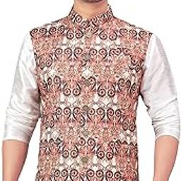 Men's Printed Nehru Jacket/Waist Coat(520)-picture-9