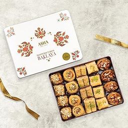 ASHA SWEETS Baklava Assorted Sweets 500 Gram Tin Box | Premium Sweets Perfect For Gifting And Snacking | Turkish Delight Made With Fresh Ingredients-image-32