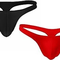 Combo of Men's Bikini Style Thong, Red and Black-picture-42