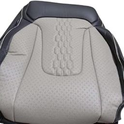 AUTOLEX INDUSTRIES Creta 2024 Car Seat Cover – 24 Cut Design with 4 Headrest | Capsule Pattern Leatherette Finish | Custom Fit for Hyundai Creta (2553 Creta 24 Cut 4 Head C Gray Ice Honeycom)-image-99