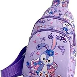 Children's Bag Rabbit Cartoon Backpack Nylon Kids Chest Multi-Purpose Baby Messenger Shoulder Bag for 2-4 Years Kids (Style Three)-image-83