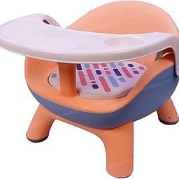 Toyshine Baby Seat Booster Chair Space Saver High Chair Toddler Booster Seat - Portable Feeding Chair with Food Tray - Pink-2