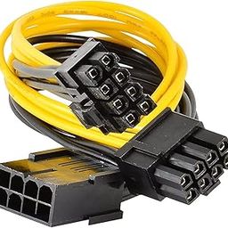 8-Pin Female to 2(6+2) Pin Male Pin : 8Pin Female PCIe to 2 PCIe 8Pin (6P+2P) Male Power Cable, Splitter Graphics GPU Graphics Video Card Wire 20cm -18 AWG for Mining/Gaming-15