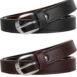 Women's and Girl's PU Leather Belt Ladies's Girl's Belt For Jeans,Formal Casual Belts For Women/Girls Belt Free Size Fit on Upto 36inch Waist-image-88