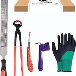 Ubervia Farrier Tools 16-inch,Horseshoe Pliers Tool for Horses,Rasp Hoof Cutter Set, Horses Hoof Trimmers Tools, Suitable for hoof Trimming of Goats, Sheep, Alpaca, Pigs, Horse Pick, Cattle, Donkeys-image-43