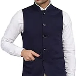rocksy Men Nehru Jacket Waistcoat for Men, Modi Jacket for Stylish Casual & Formal Wear for Festival & Wedding-picture-13