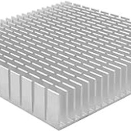 CentIoT - Aluminum HeatSink for electronic Chip LED RAM COOLER cooling (50x50x11mm, Silver)-16