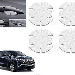 Auto Pearl Car Door Transparent Handle Guard Scratch Protection Sticker PU Finger Guard Paint Protection Compatible with Innova Hycross 2023 (Pack of 4)-image-38