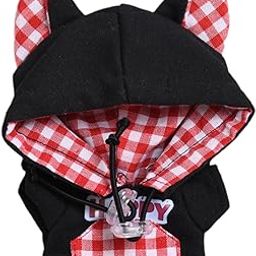 CALANDIS™ 15cm 17cm Plush Doll Clothes Doll Sweatshirt DIY Soft Doll Costume for Girls Black-image-23