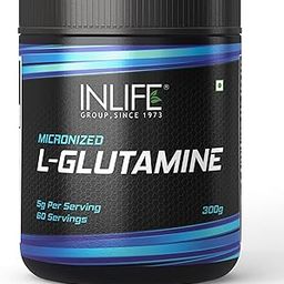 INLIFE L Glutamine Powder 5000mg | L Glutamine Supplement for Men - Unflavoured - 60 SERVINGS - 300g-image-22