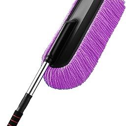 Maxoshine Microfiber Car Duster Brush | with Extendable Handle Dusting Brush | for Interior & Exterior Scratch-Free Cleaning Microfiber Duster| for Car & Home Cleaning (Purple)-image-13