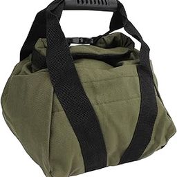 Sandbag Workout Bag, Canvas Dirt Resistance Weightlifting Trainning Sandbag Ergonomic Handle for Stretching for Indoor Exercise (OD Green)-image-0