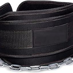 SQUAREFIT Heavy Weight Lifitng Belts for Pullups, Gym Lifting, Powerlifting, Squat, Bodybuilding, Heavy Duty Steel Chain | Workout Belt with Comfertbale Back Support Free Size-image-22