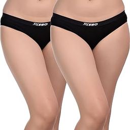 Ultra Soft Micromodal with Spandex and Cozy Smartskin Technology Bikini Panties Innerwear Panty for Womens Underwear Set of 2 (Black-Black)-image-86
