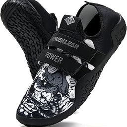 MANUEKLEAR Deadlift Shoes - Weight Lifting Shoes for Men Women - Weightlifting Squat Shoes Fitness Cross-Trainer Barefoot Gym Training Sneakers-image-19