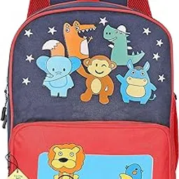 frantic Soft Cartoon Design Animal Velvet Plush School Backpack Bag For 2 To 5 Years Boys Girls Nursery Preschool Picnic Carry Travelling Bags-picture-24