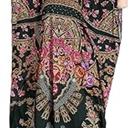 Soft Satin Kaftan with Digital Print and Rhinestones Handwork and Hidden Adjustable Belt | Free Size [M-4XL] | Lounge wear | Maxi Dress | Kaftan Dress for Women-image-73