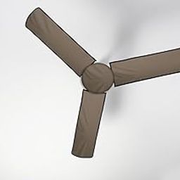 The Furnishing Tree Ceiling Fan Cover with attachable end closure Dustproof Polyester Three Blade Set of 1 Fan Cover Beige-image-35